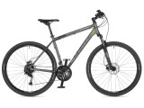 Велосипед AUTHOR (2023) Vertigo 29", цвет-серебристый (зелёный) // чёрный